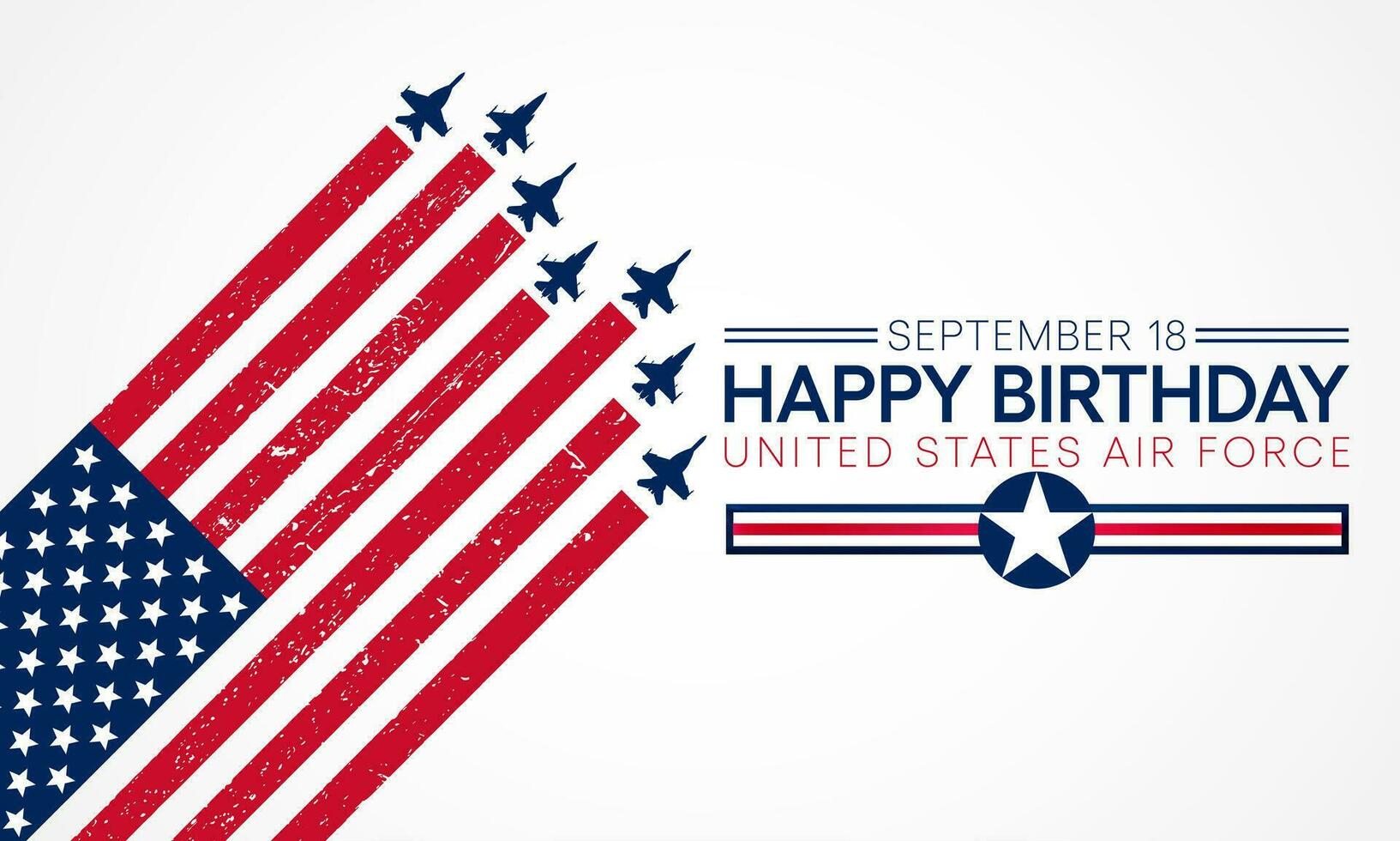noi aria vigore compleanno è osservato ogni anno su settembre 18 tutti attraverso unito stati di America. vettore illustrazione