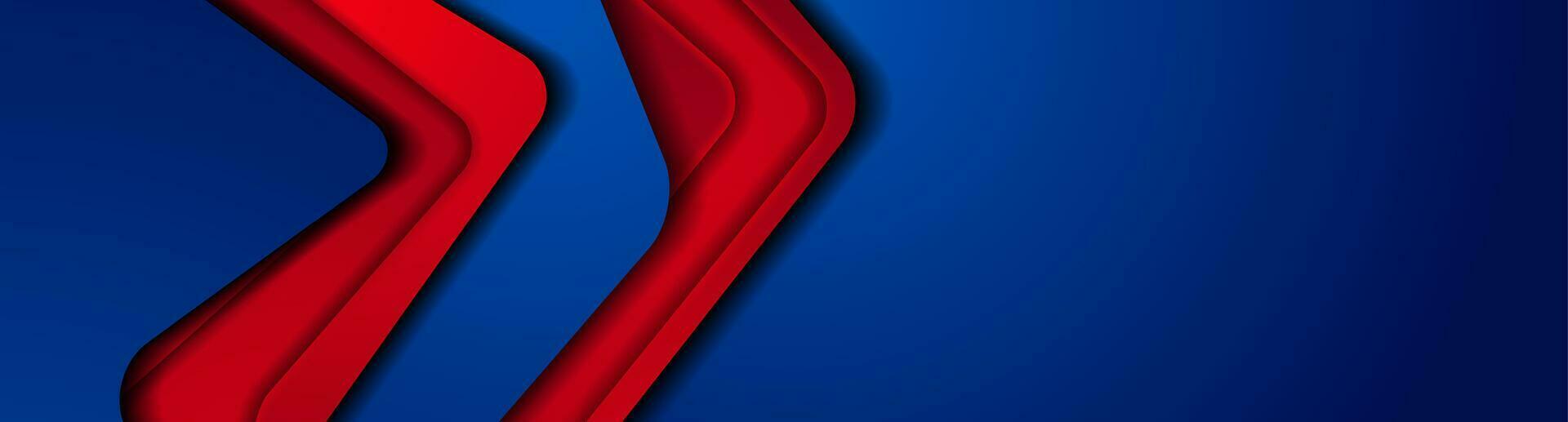 buio blu rosso astratto Tech aziendale bandiera design vettore