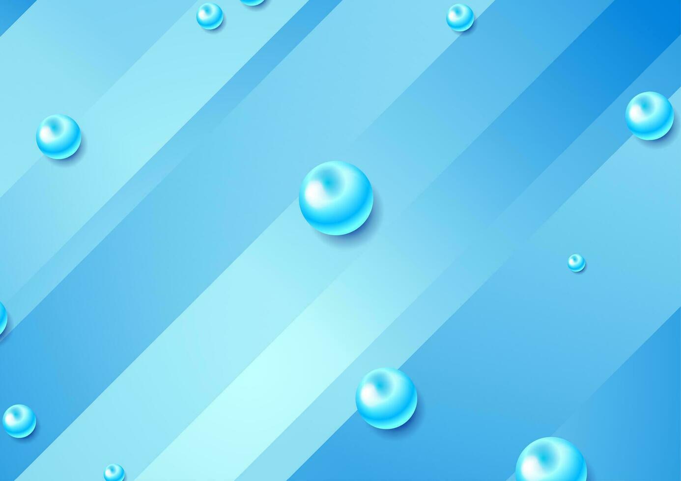 luminosa blu astratto geometrico sfondo con lucido cerchi vettore