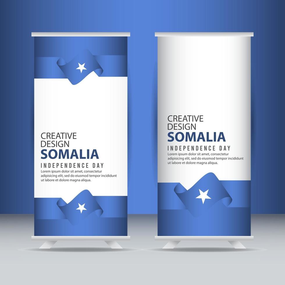 modello di vettore dell'illustrazione di progettazione creativa celebrazione del giorno dell'indipendenza della somalia
