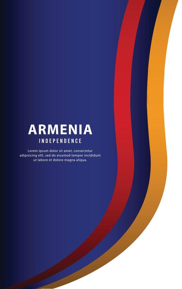 Armenia indipendenza giorno-17 day vettore