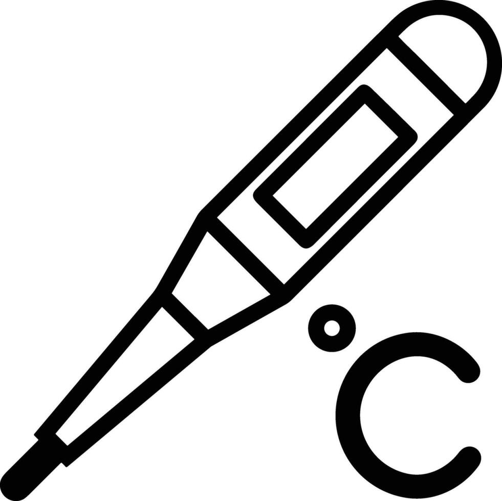 termometro medicina icona simbolo Immagine vettore. illustrazione di il temperatura freddo e caldo misurare attrezzo design immagine.eps 10 vettore