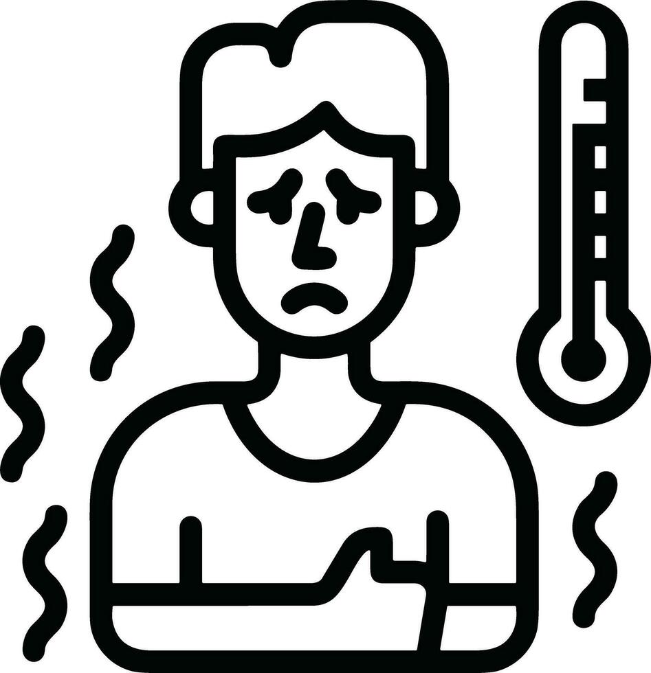 termometro medicina icona simbolo Immagine vettore. illustrazione di il temperatura freddo e caldo misurare attrezzo design immagine.eps 10 vettore