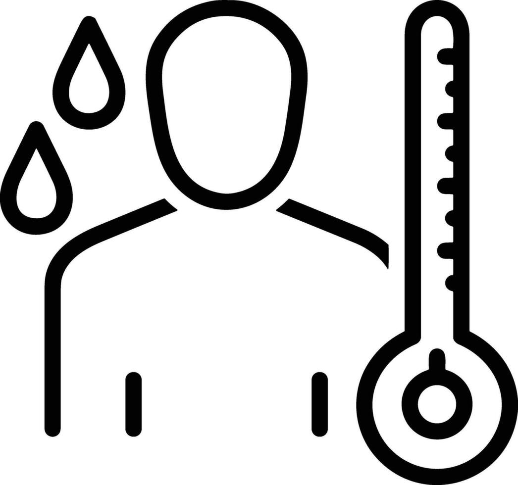 termometro medicina icona simbolo Immagine vettore. illustrazione di il temperatura freddo e caldo misurare attrezzo design immagine.eps 10 vettore