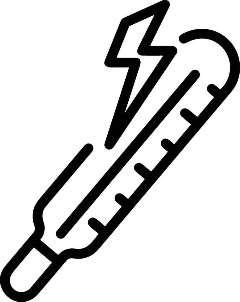 termometro medicina icona simbolo Immagine vettore. illustrazione di il temperatura freddo e caldo misurare attrezzo design immagine.eps 10 vettore