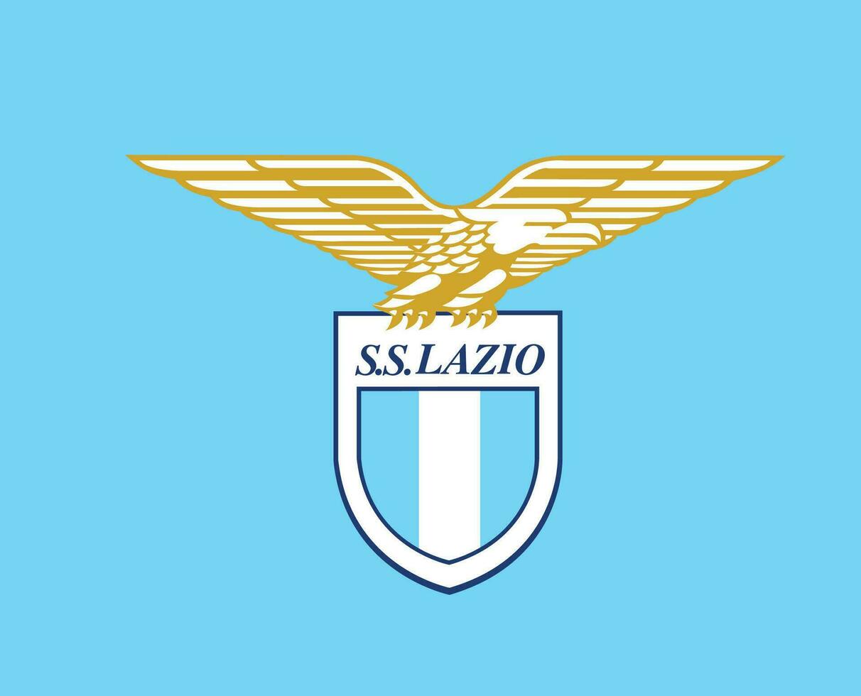 lazio club logo simbolo serie un' calcio Calcio Italia astratto design vettore illustrazione con ciano sfondo