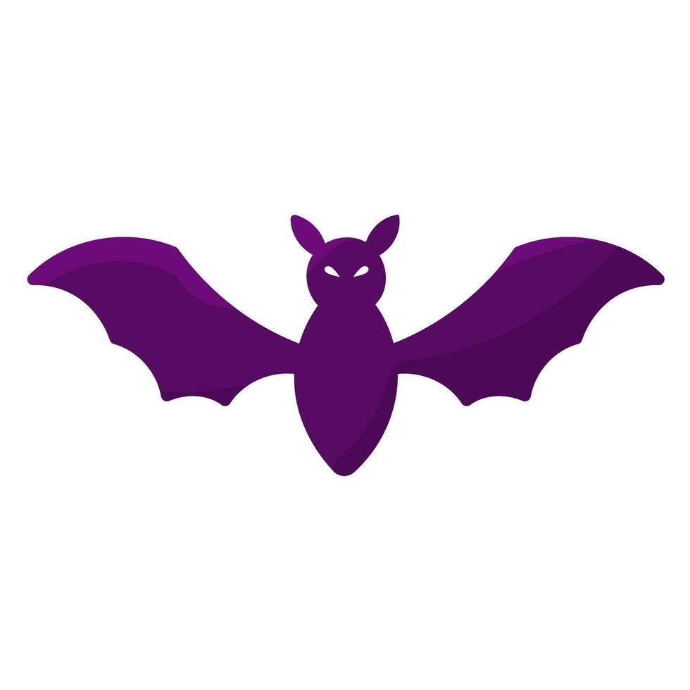 pipistrello Halloween volare notte pauroso elemento icona vettore