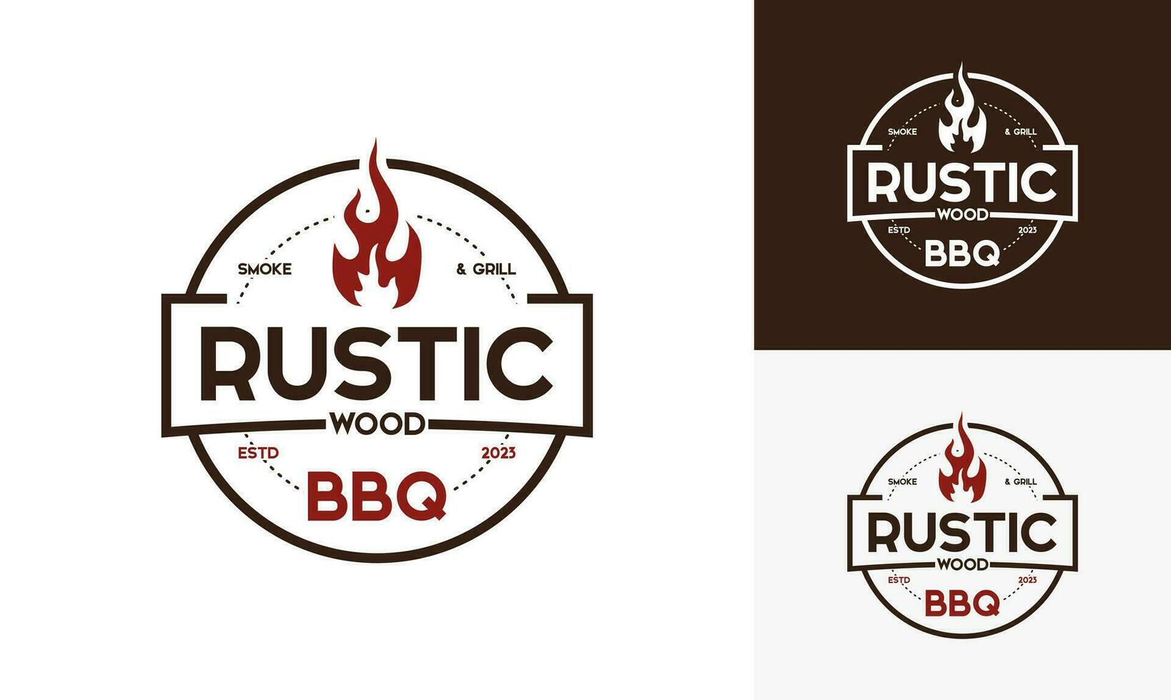 Vintage ▾ logo barbeque griglia. retrò rustico babeque griglia, barbeque etichetta logo desain vettore. vettore