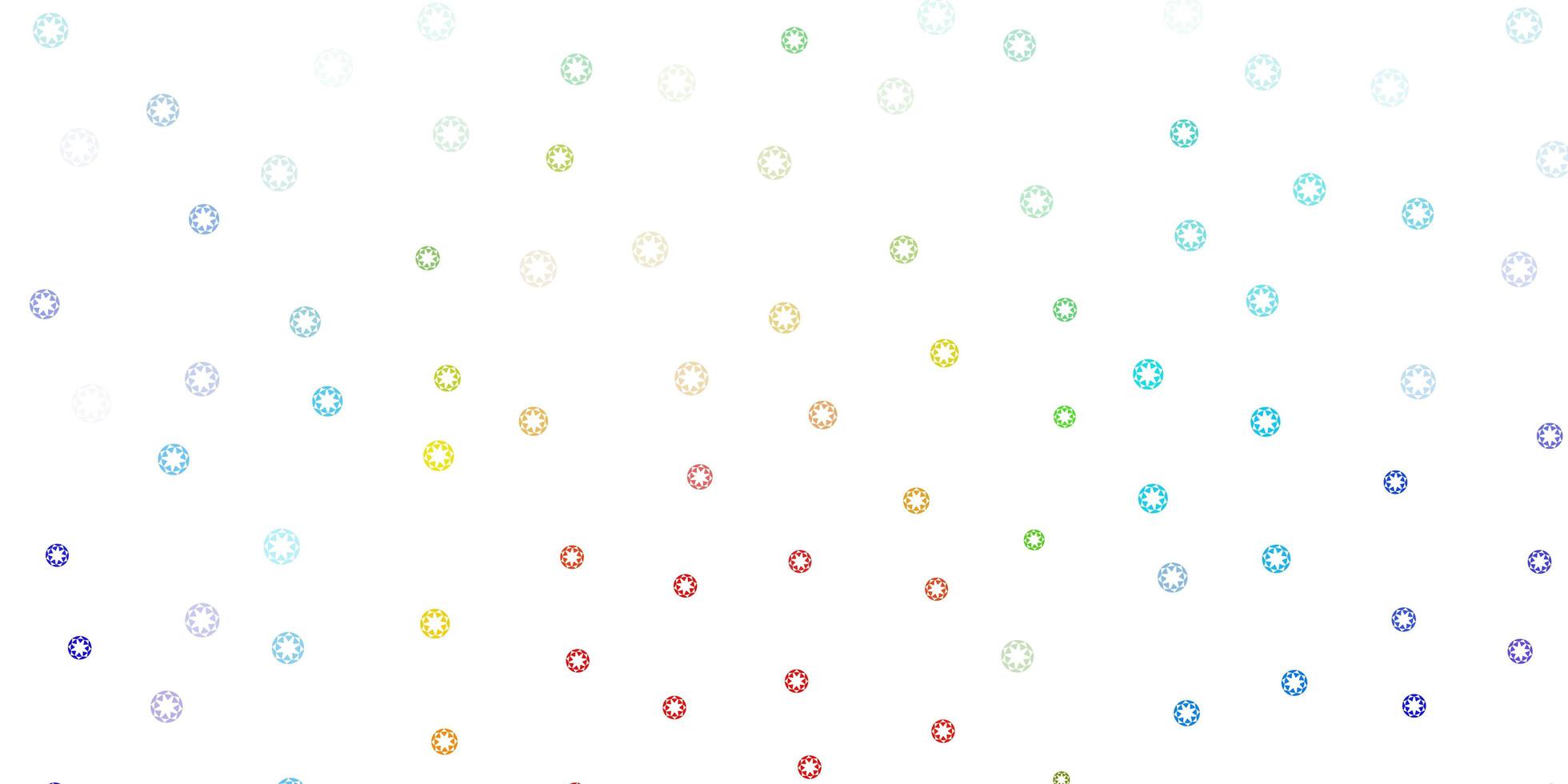 layout vettoriale multicolore chiaro con forme circolari.