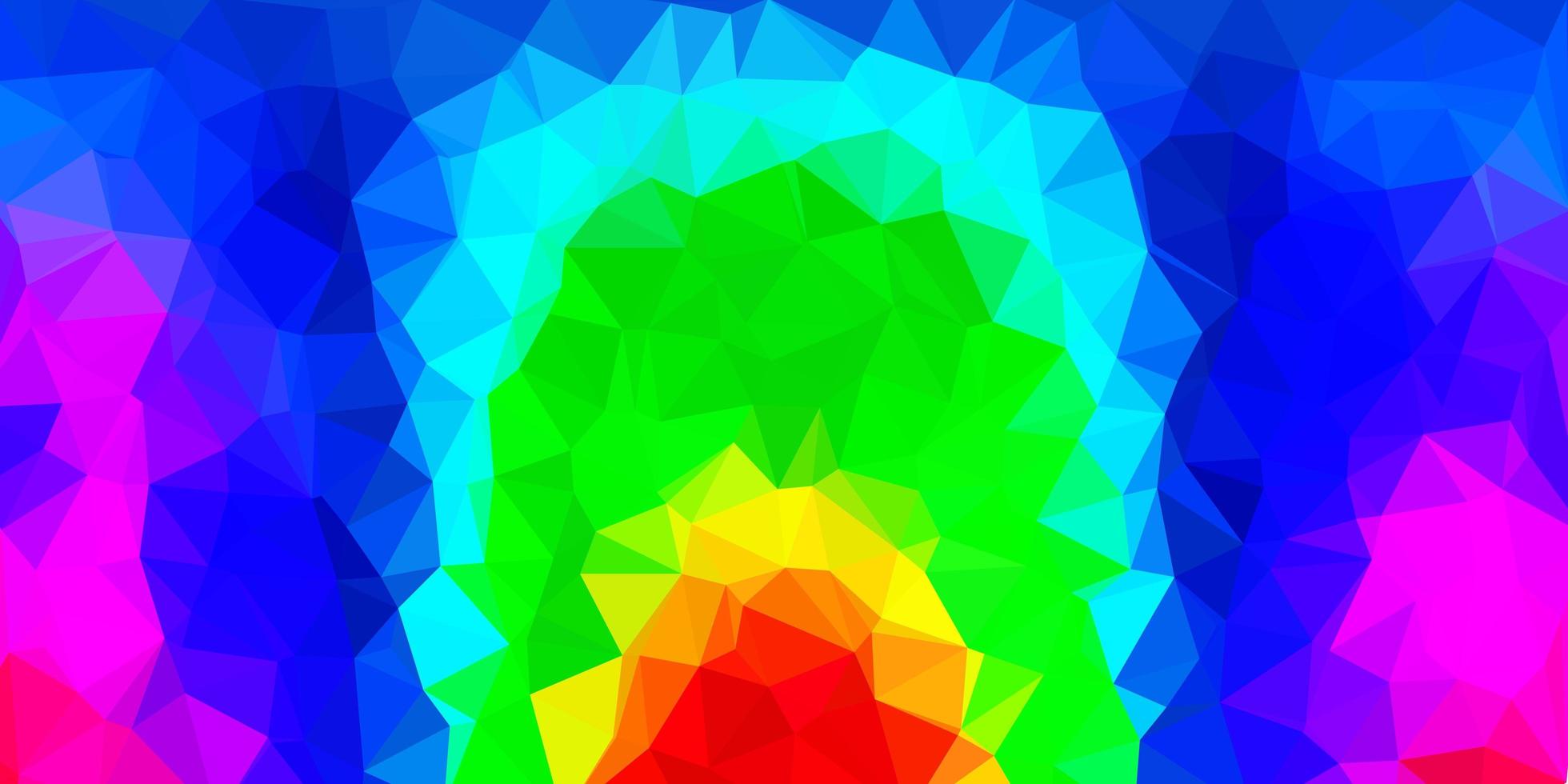 fondo del mosaico del triangolo di vettore multicolore scuro.
