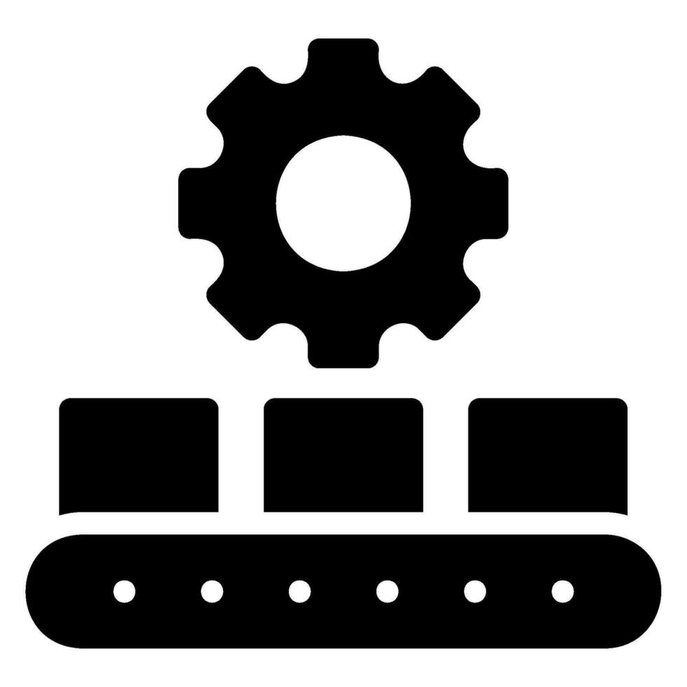 icona del glifo di fabbricazione vettore
