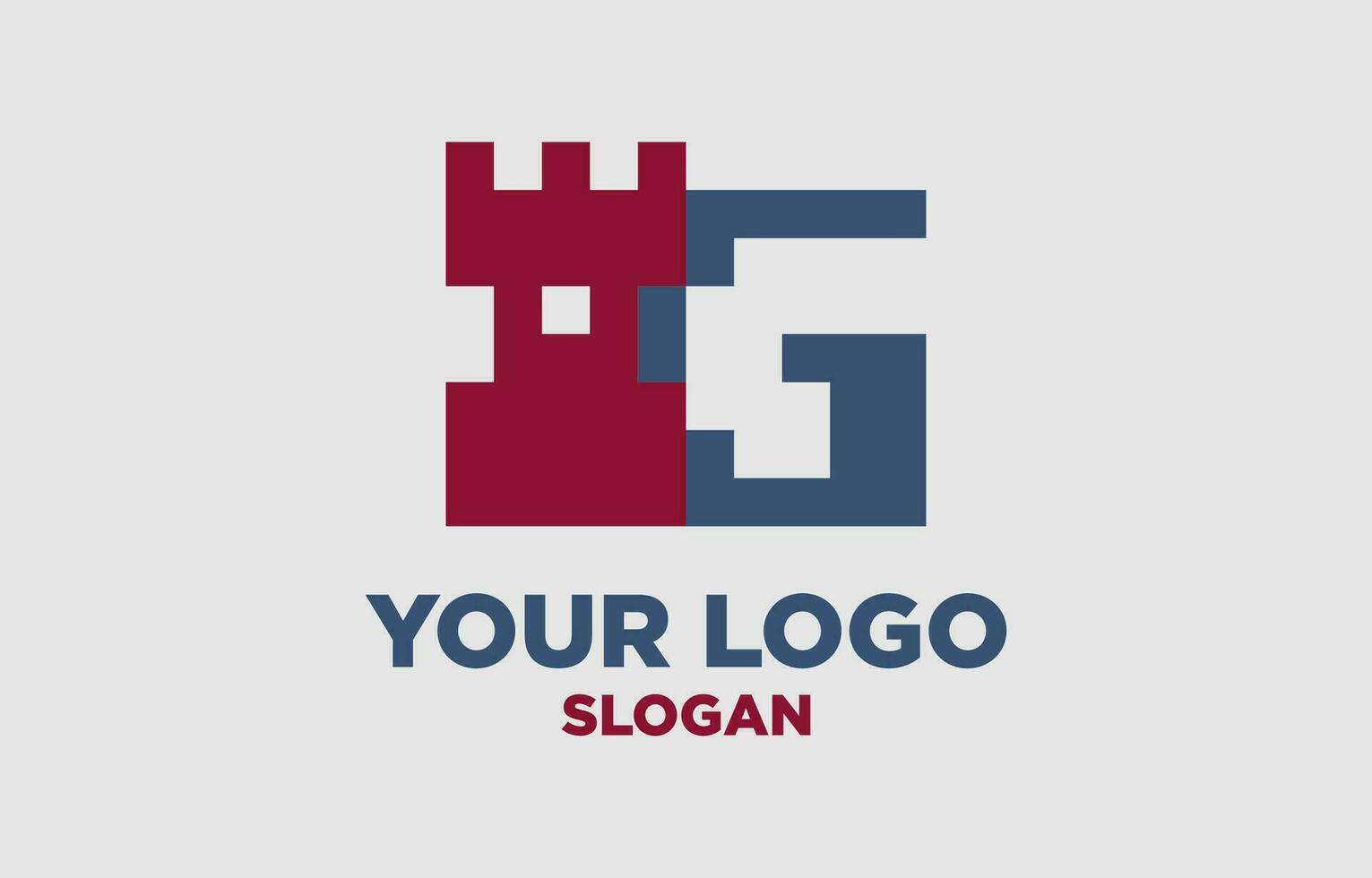 lettera g regno digitale stile vettore logo design