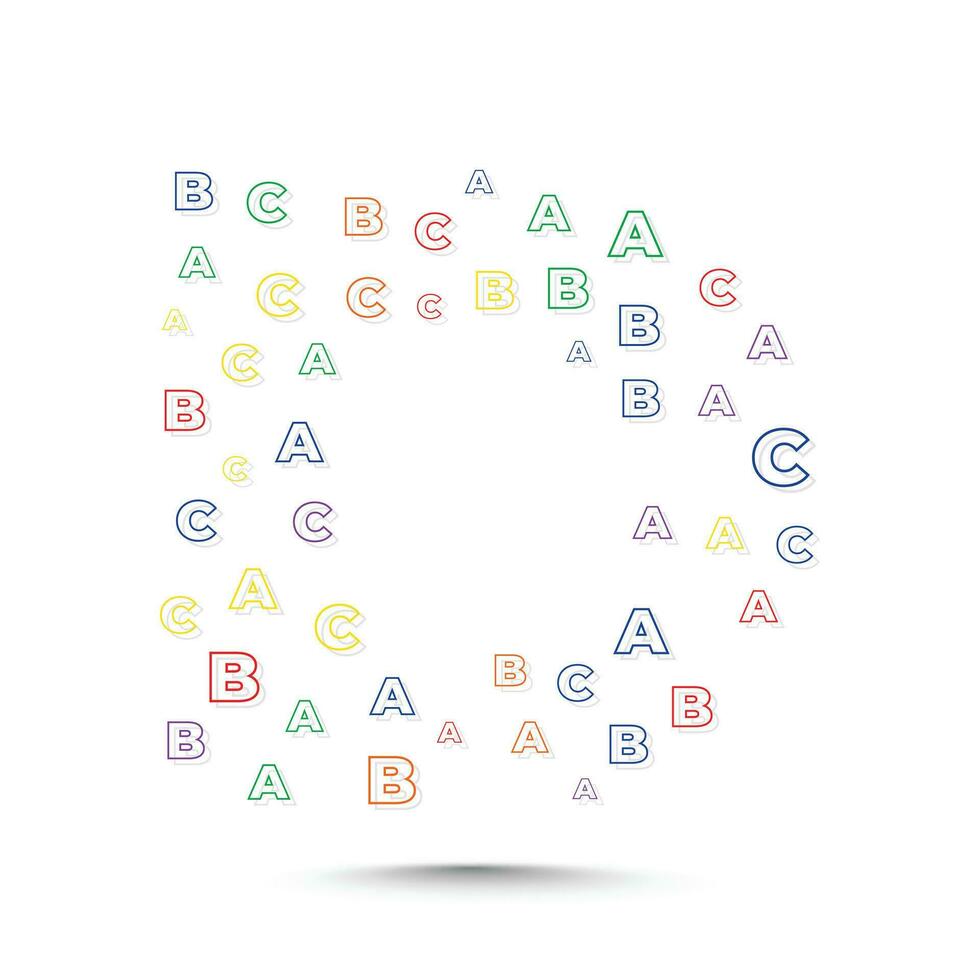 alfabeto logo design modello con abc lettere vettore