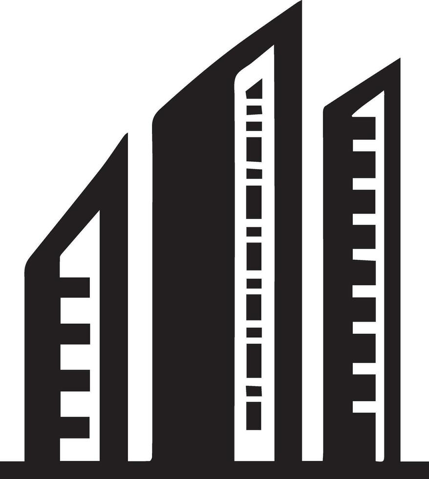 edificio logo vettore silhouette illustrazione