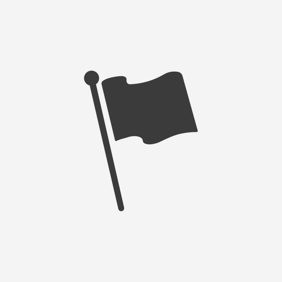 bandiera icona vettore. navigazione cartello simbolo vettore