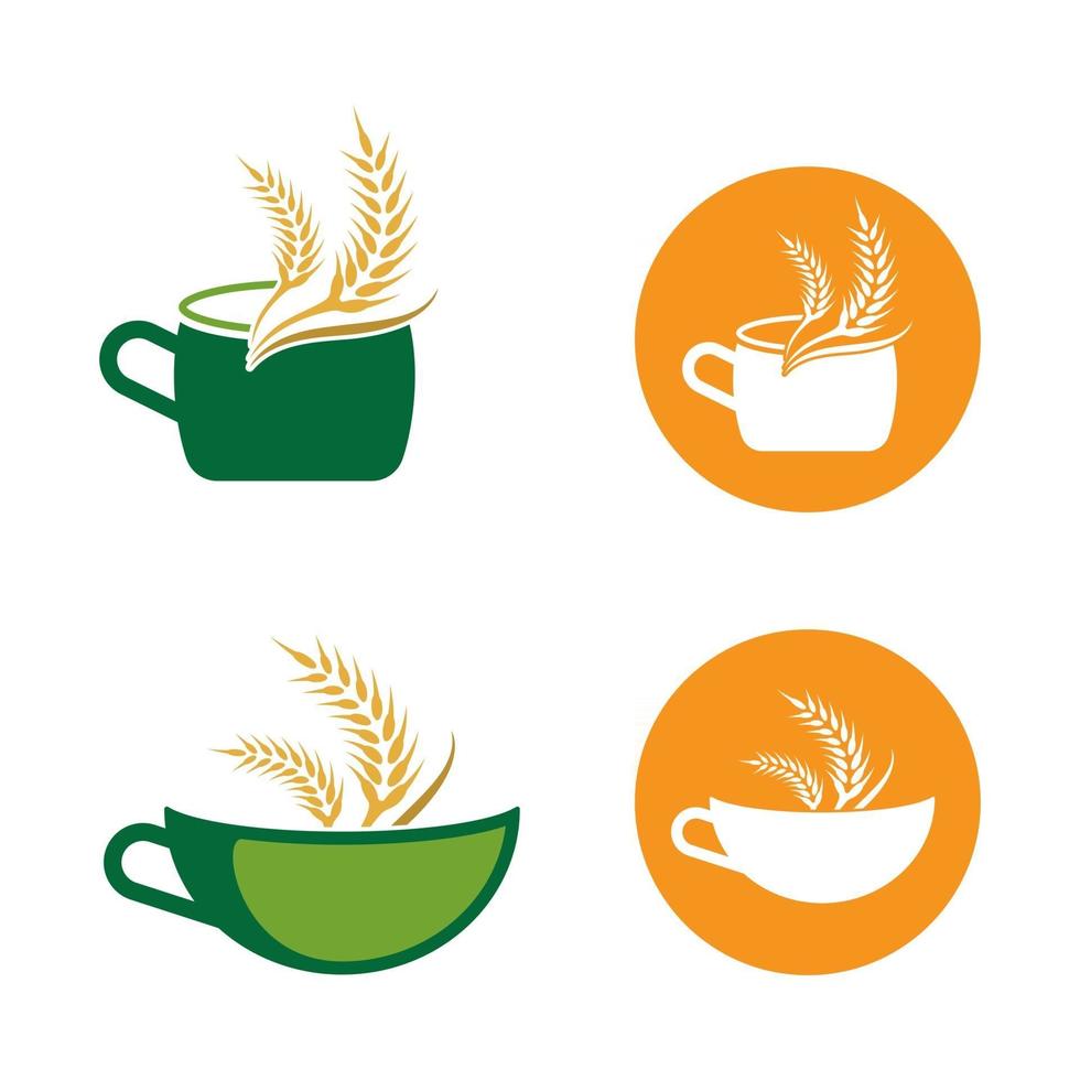 immagini del logo di grano vettore