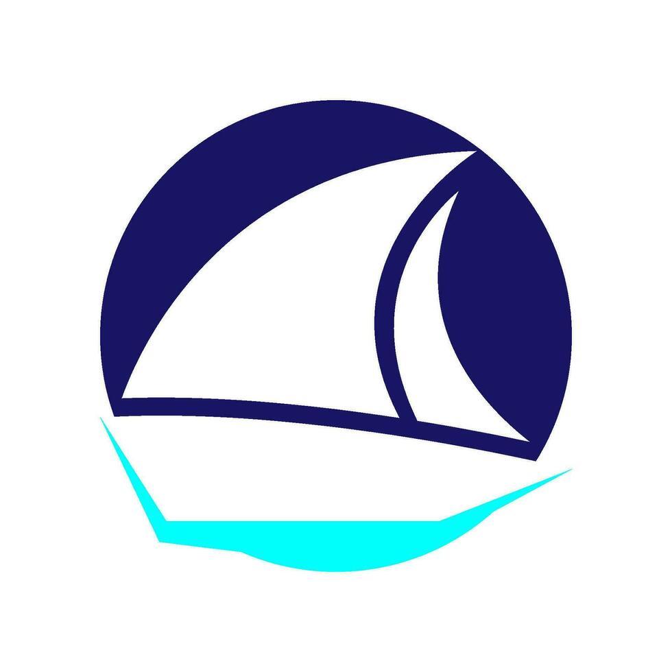 barca icona illustrazione vettore