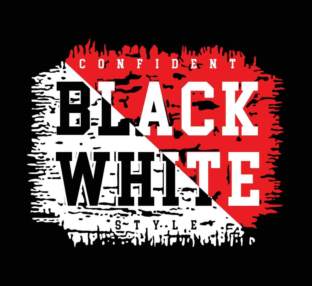 nero bianca slogan tipografia grafico autentico concetto design per Stampa maglietta, vettore illustrazione