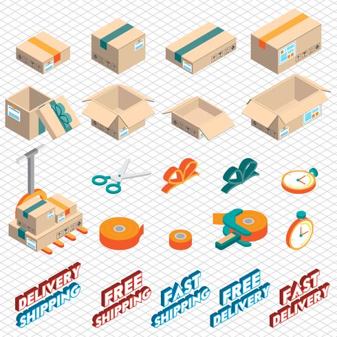 illustrazione del concetto di icona di consegna grafica informazioni vettore