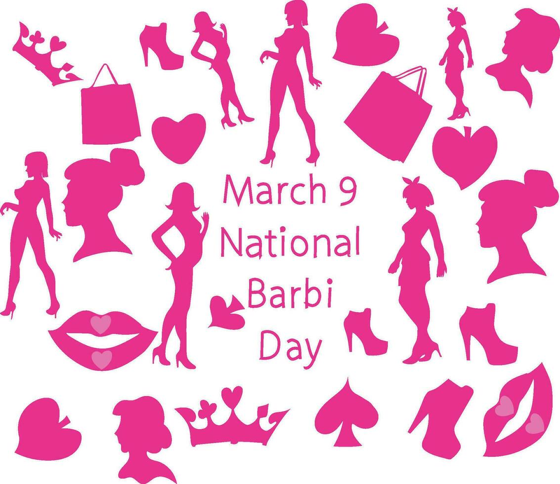 nazionale barbie giorno vettore