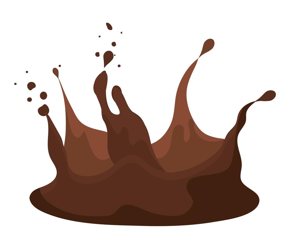 disegno di cioccolato liquido vettore