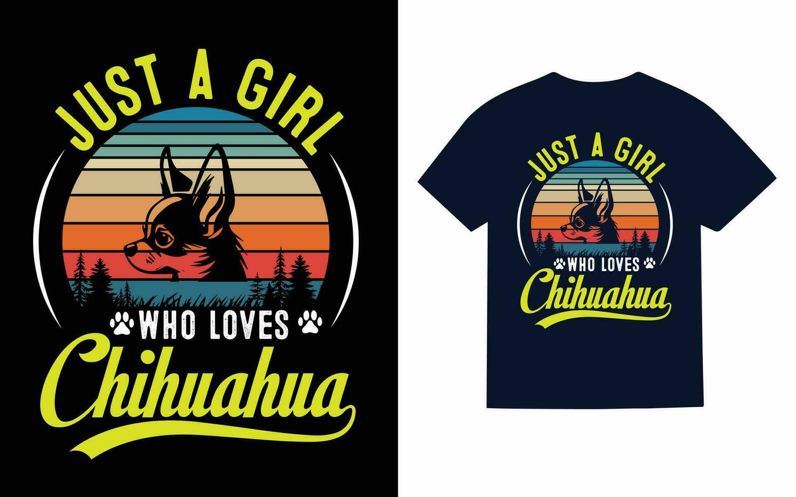 chihuahua cane maglietta disegno, tipografia, vettore, t camicia vettore