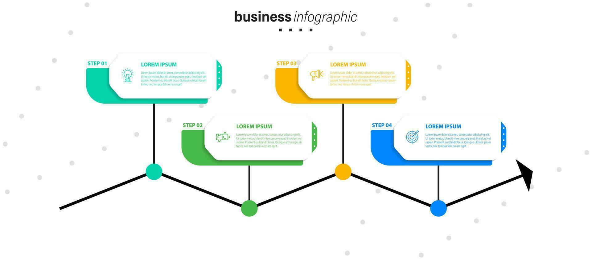 infografica design con discorso bolla vettore