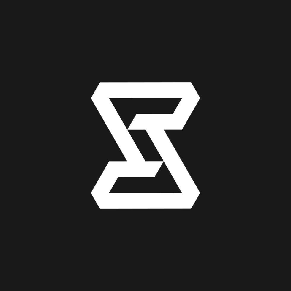lettera S logo design icona elemento per attività commerciale o iniziale vettore