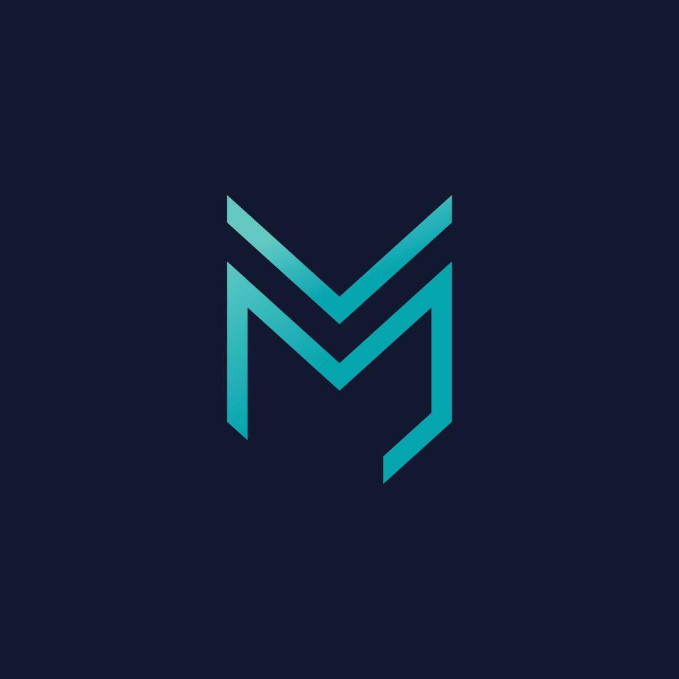 lettera m logo design icona elemento vettore con creativo moderno stile