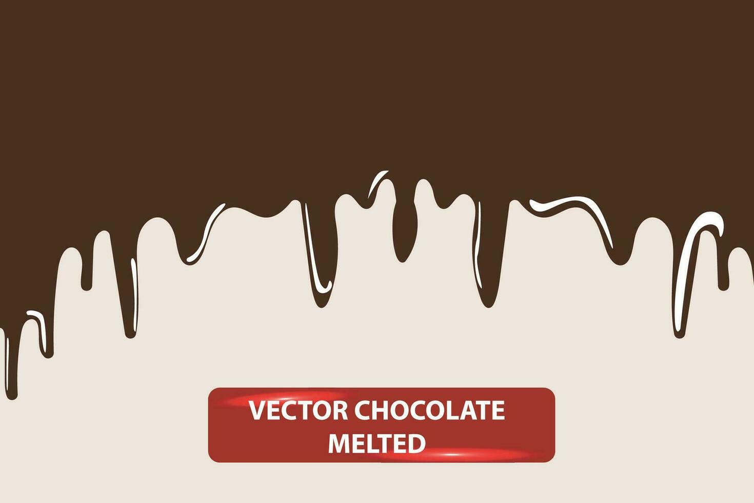 vettore cioccolato bar fuso giù