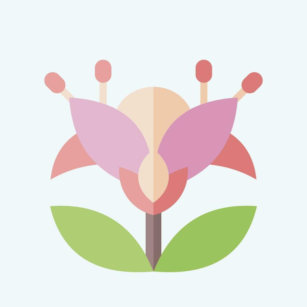 icona botanico. relazionato per apiario simbolo. piatto stile. semplice design modificabile. semplice illustrazione vettore