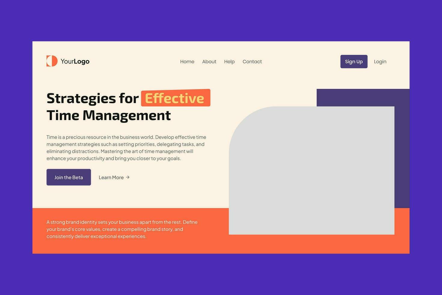 semplice pulito minimalista attività commerciale atterraggio pagina ui kit modello vettore