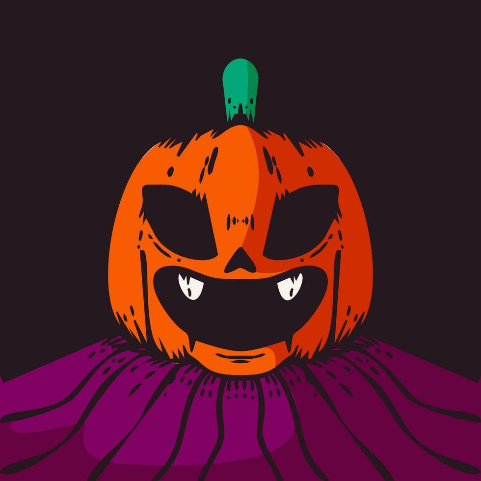 vettore mano disegnato zucca per Halloween giorno decorazione