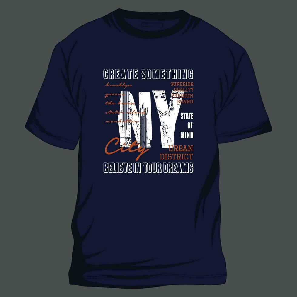 nuovo York città tipografia slogan grafico, t camicia vettore, illustrazione, per freddo casuale Uomini stile vettore