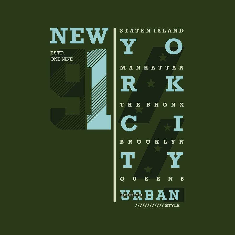 nuovo York cultura strada, piatto grafico, tipografia t camicia, vettore design illustrazione, bene per casuale stile