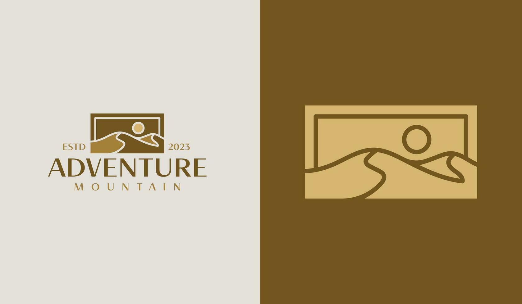 semplice montagna logo. universale creativo premio simbolo. vettore cartello icona logo modello. vettore illustrazione