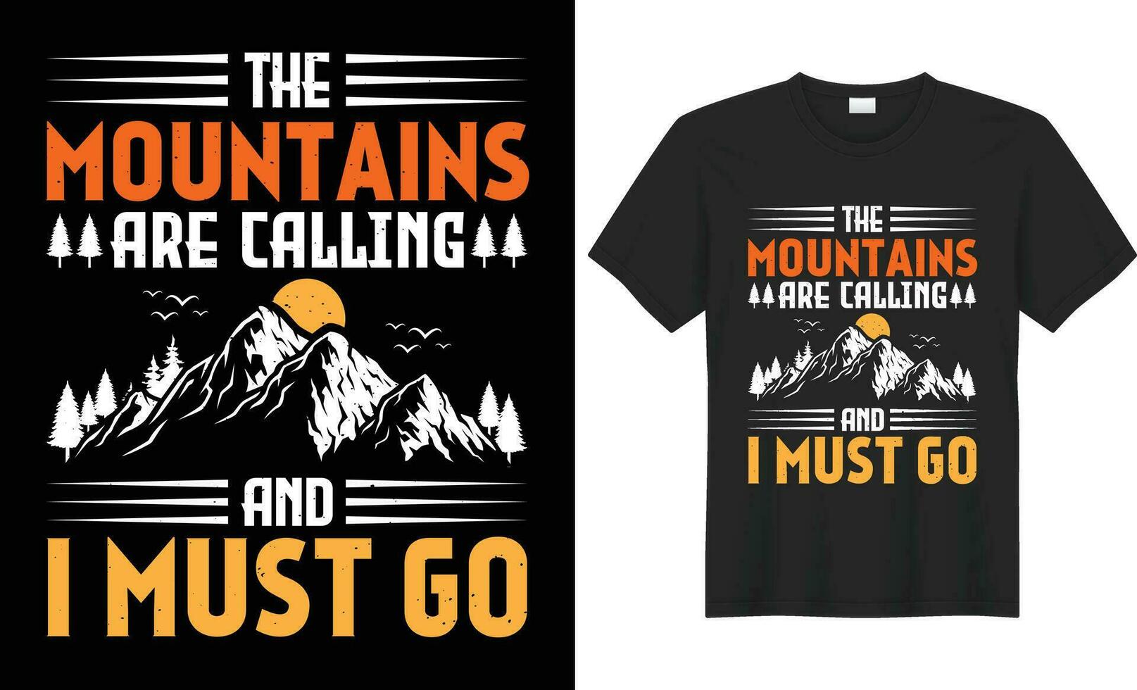 campeggio maglietta design. avventura maglietta design vettore. all'aperto t camicia design. fatto con montagna, silhouette, alberi, retrò, Vintage ▾, grunge stile. design per natura amante, etichetta, poster, abbigliamento, tee vettore