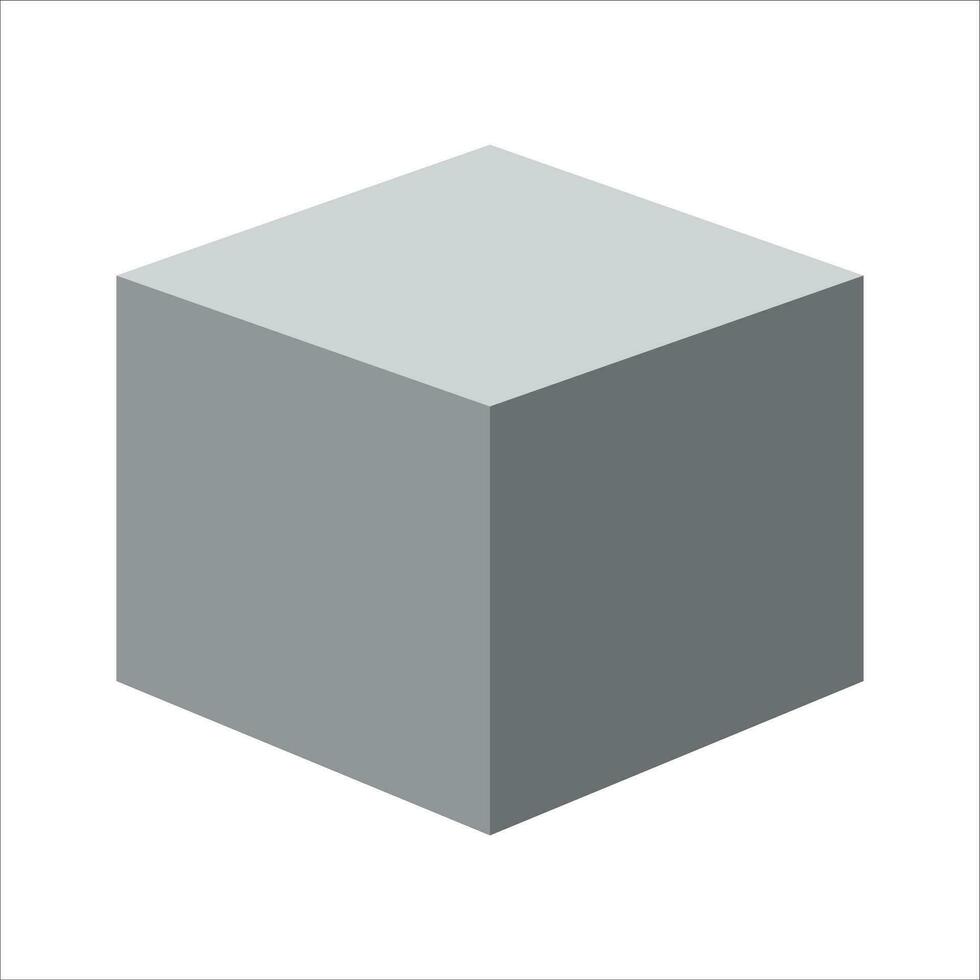 cubo icona vettore illustrazione simbolo