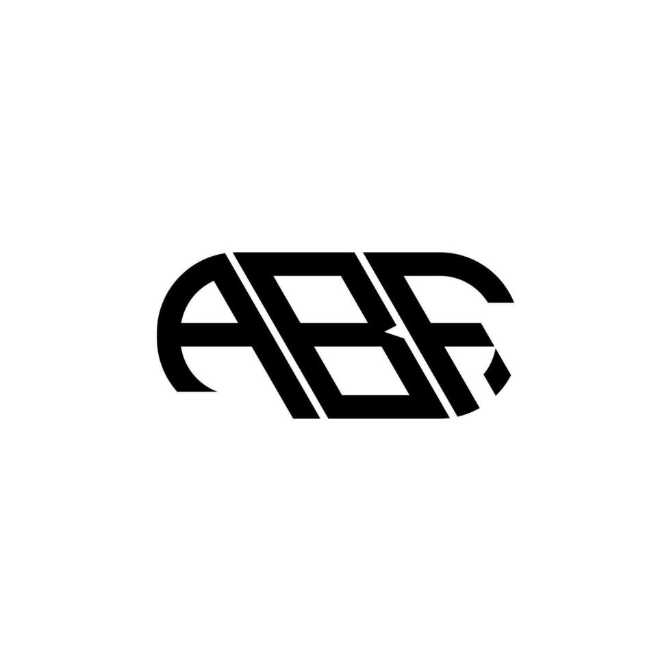 abf lettera logo design. abf creativo iniziali lettera logo concetto. abf lettera design. vettore