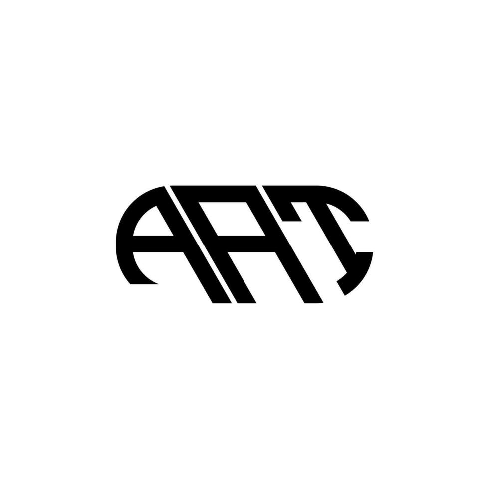 aat lettera logo design. aat creativo iniziali lettera logo concetto. aat lettera design. vettore