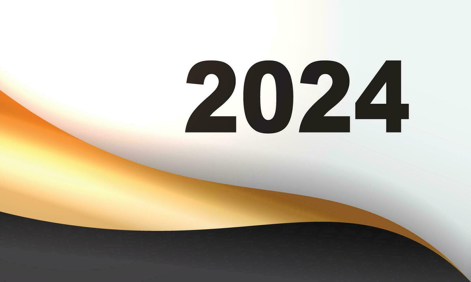 2024 contento nuovo anno sfondo design. saluto carta, striscione, manifesto. vettore illustrazione.