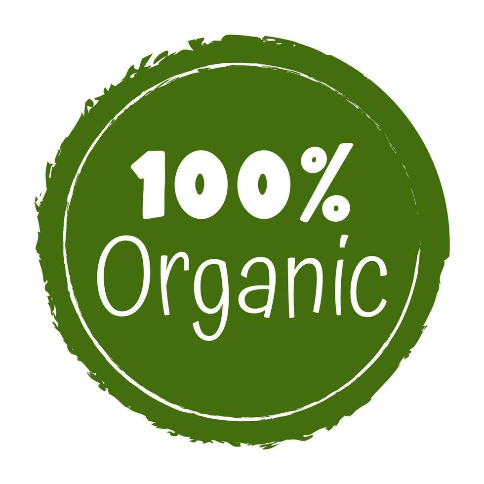vettore mano disegnato etichetta per bio, eco, ogm gratuito, glutine gratuito, vegano cibo. naturale prodotti etichetta.