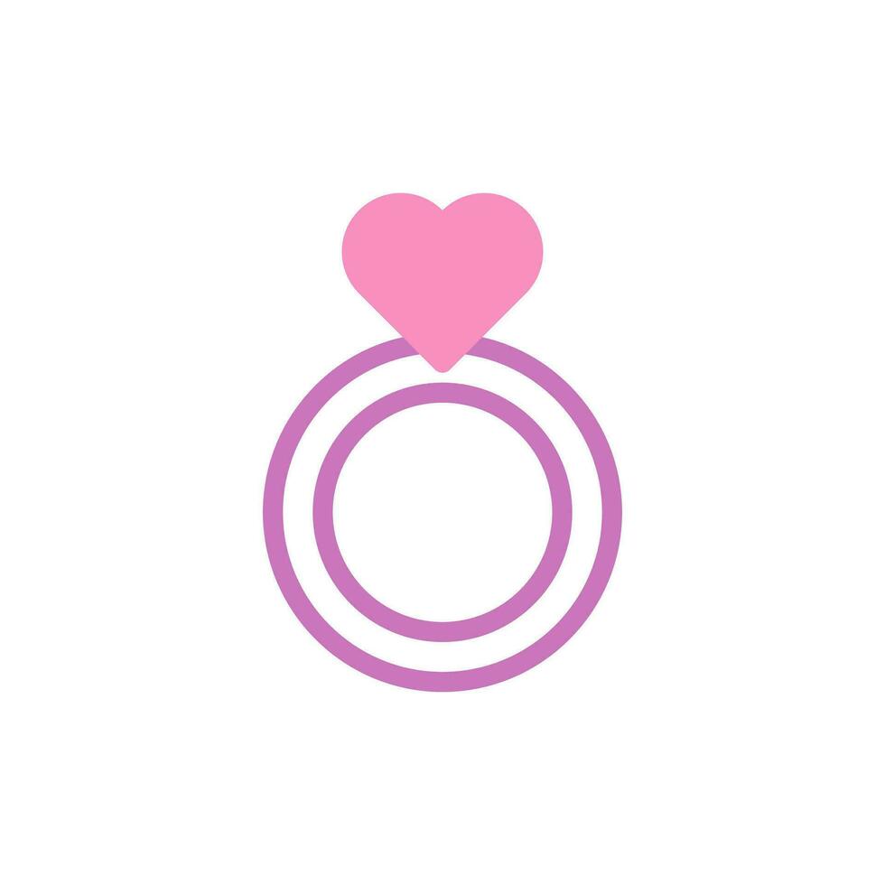 squillare amore icona duotone viola rosa stile San Valentino illustrazione simbolo Perfetto. vettore