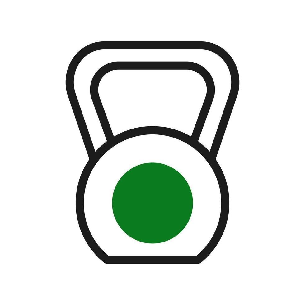 manubrio icona duotone verde nero colore sport simbolo illustrazione. vettore
