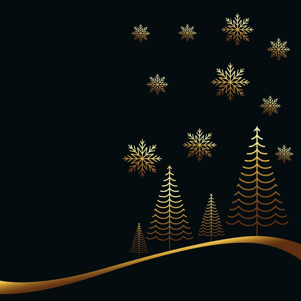 allegro Natale e contento nuovo anno con fiocco di neve stampino modello orizzontale. buio fiocco di neve carta tagliare sfondo con ombra decorazione. moderno semplice struttura creativo design. vettore illustrazione