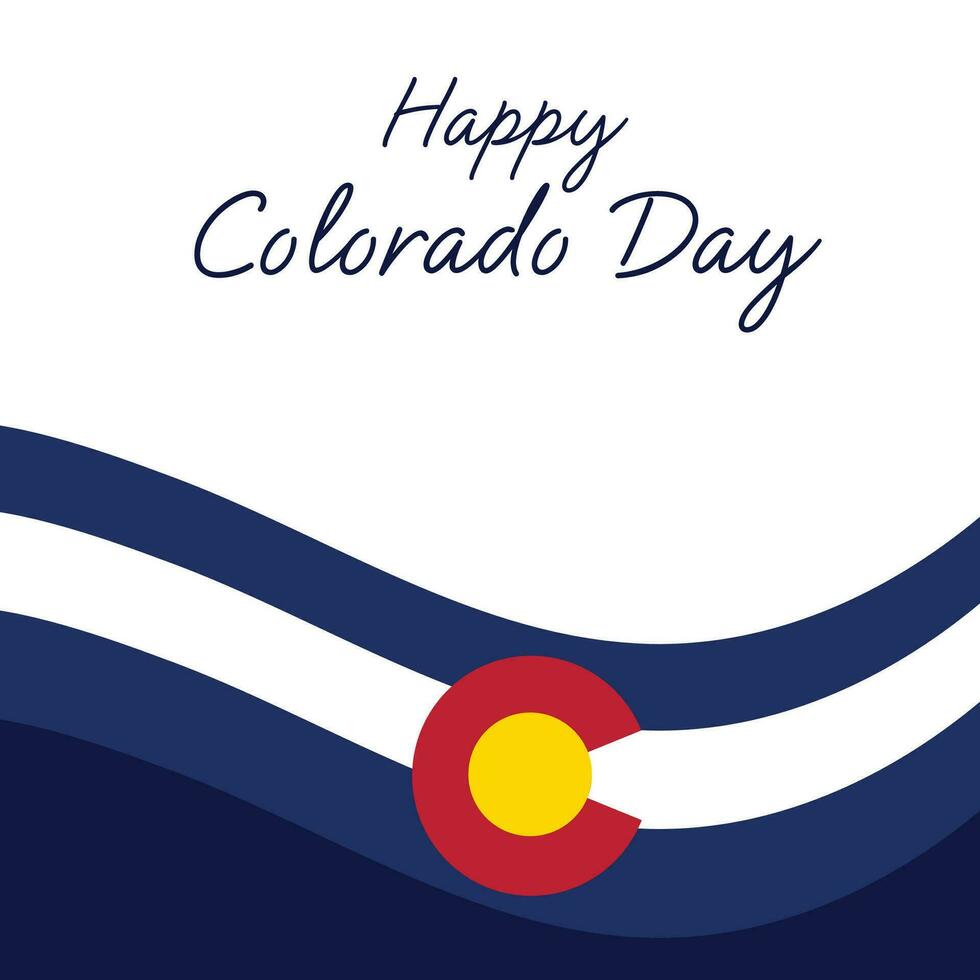 vettore illustrazione di un' sfondo per contento Colorado giorno.