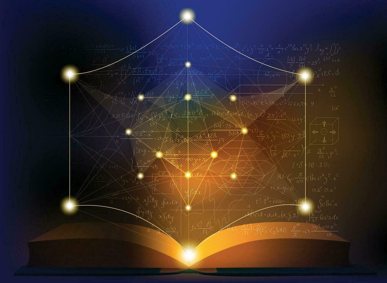 libro di soluzione conoscenza basato tecnologia idee e informazione matematica equazione vettore
