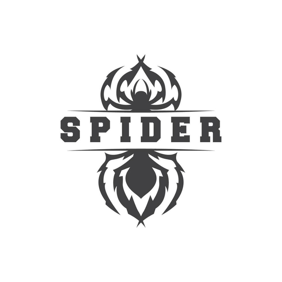 ragno logo animale insetto simbolo design semplice silhouette illustrazione vettore