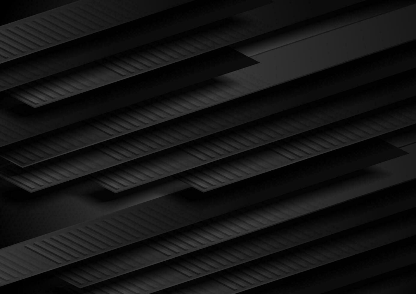astratto nero hi-tech geometrico minimo sfondo vettore