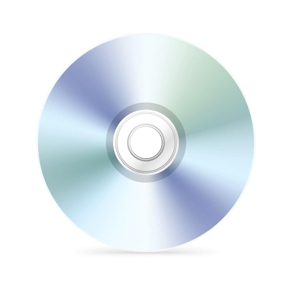illustrazione vettoriale di compact disc digitale isolato su sfondo bianco